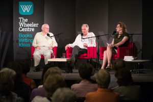 Jim Davidson, Alex Miller, Fiona Gruber (MC).